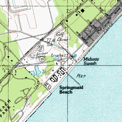 Topographic Map of The Franklin G Burroughs - Simeon B Chapin Art Museum, SC