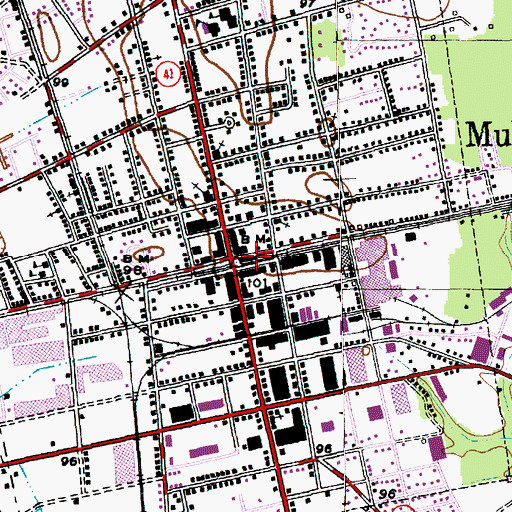 Topographic Map of South Carolina Tobacco Museum, SC