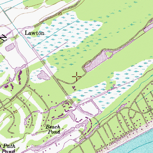 Topographic Map of South Island Public Sanitation Department, SC