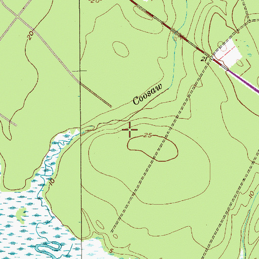 Topographic Map of Dorchester County Lower Dorchester Wastewater Treatment Facility, SC