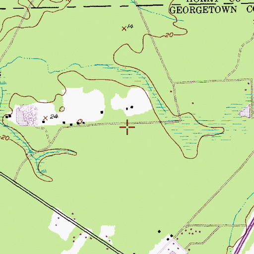Topographic Map of Murrells Inlet Wastewater Treatment Plant, SC