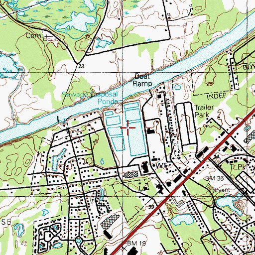Topographic Map of North Myrtle Beach Ocean Drive Wastewater Treatment Facility, SC