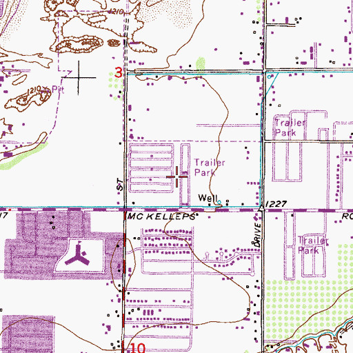 Topographic Map of Kay-Bee Mobile Villa, AZ