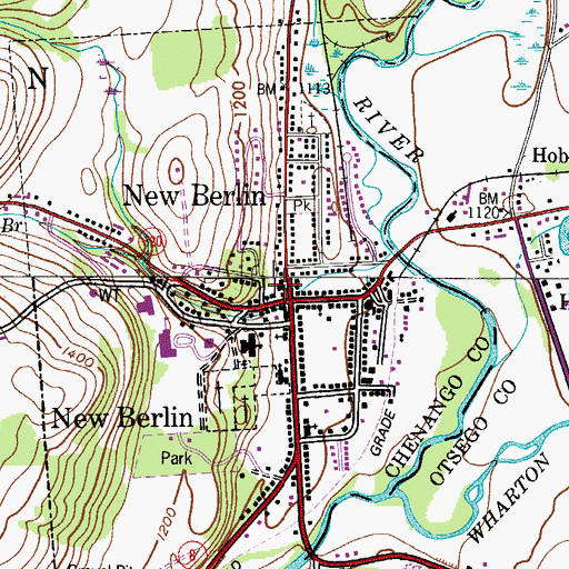 Topographic Map of Dakin Opera House (historical), NY