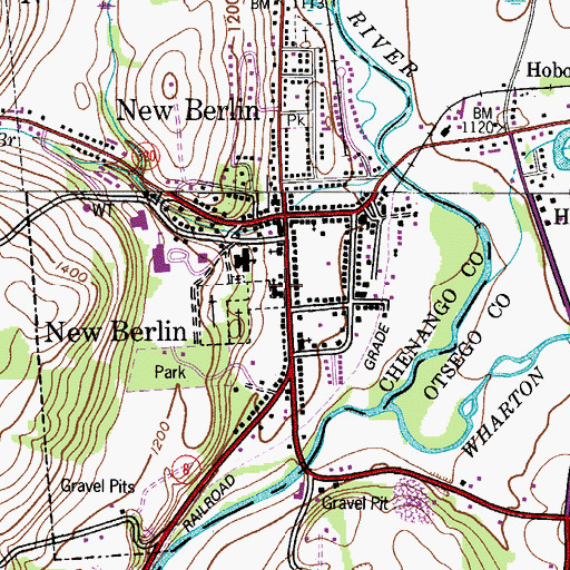 Topographic Map of Saint Andrew's Episcopal Church, NY