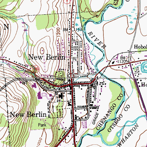 Topographic Map of Saint Theresa's Roman Catholic Church, NY