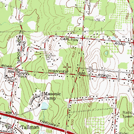 Topographic Map of Hebrew Academy of Rockland, NY