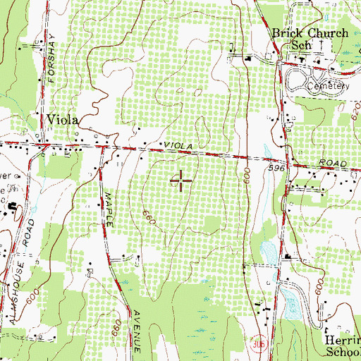Topographic Map of Congregation Bais Yehudah, NY