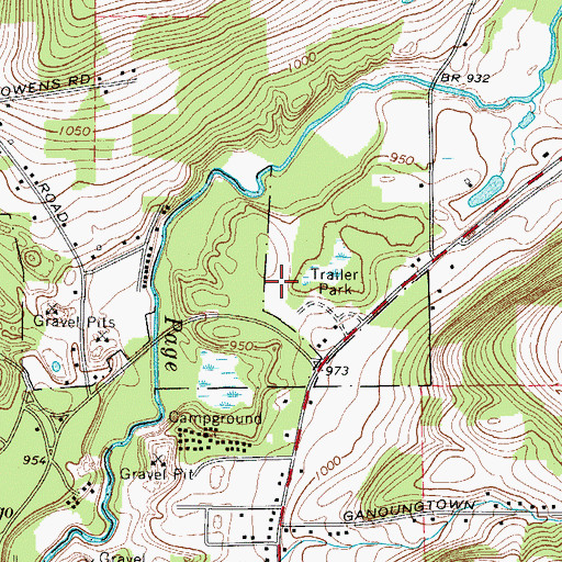 Topographic Map of Forest Manor, NY
