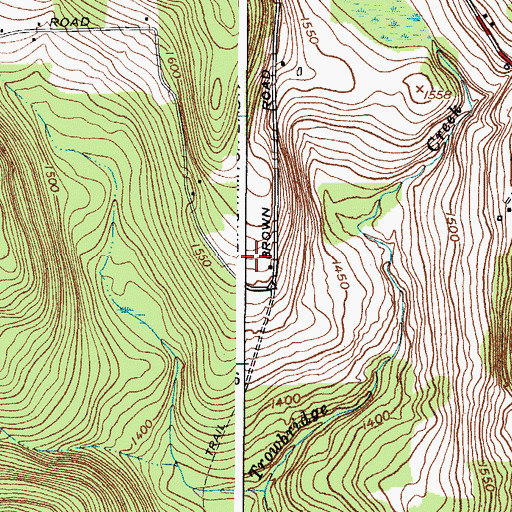 Topographic Map of Forest View Mobile Home Park, NY