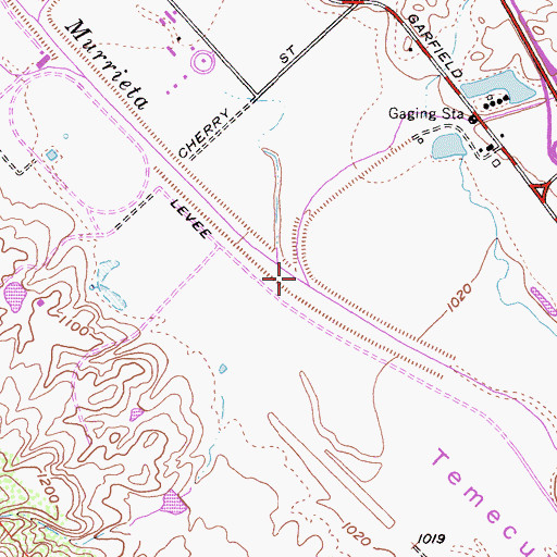 Topographic Map of Santa Gertrudis Creek, CA