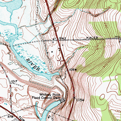 Topographic Map of Dorchester Estates, NY