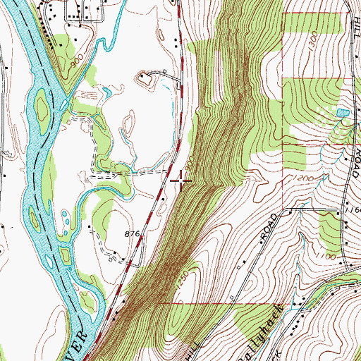 Topographic Map of Mountain View Trailer Park, NY
