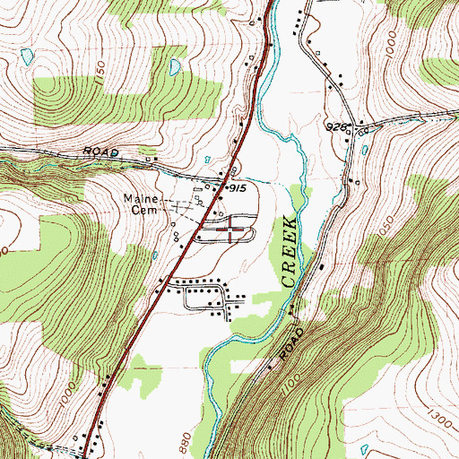 Topographic Map of Twining Trailer Park, NY