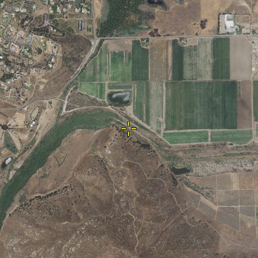 Aerial/Satellite Image of Santa Maria Creek, CA
