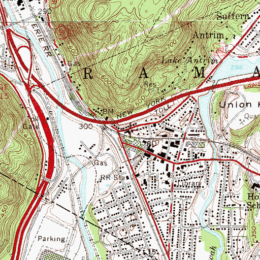 Topographic Map of Port of Restoration, NY