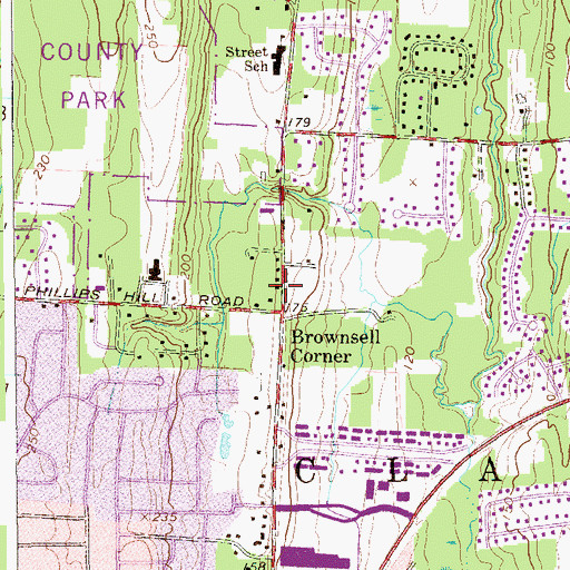 Topographic Map of Hebrew Academy of Ohr Menachem Chabad, NY