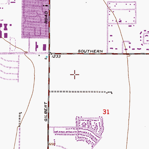Topographic Map of Knoell Mesa, AZ