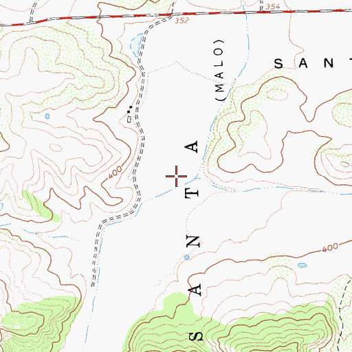 Topographic Map of Santa Rita Valley, CA