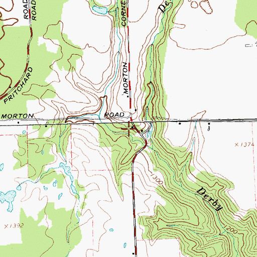 Topographic Map of School Number 10 (historical), NY