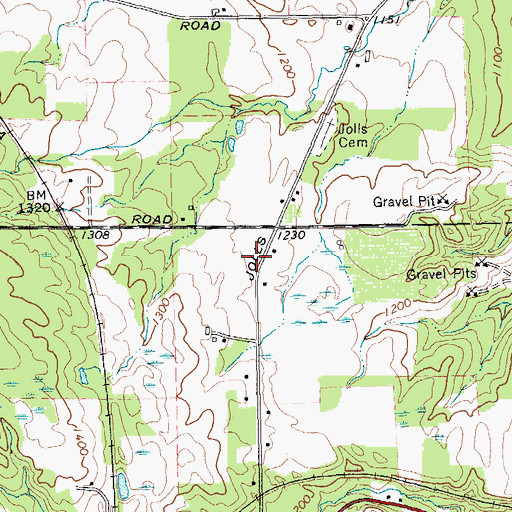 Topographic Map of Joles School (historical), NY