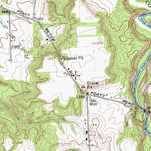 Topographic Map of Point Peter School (historical), NY