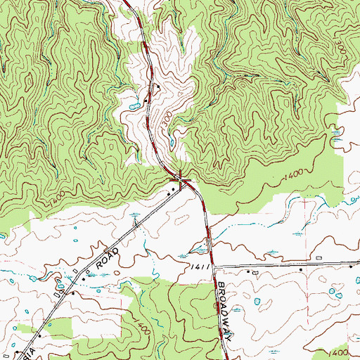 Topographic Map of Seventh Day School (historical), NY