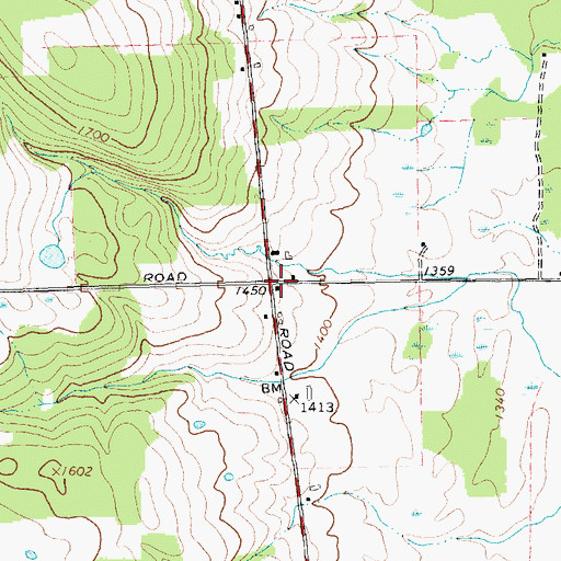Topographic Map of Ballard School (historical), NY