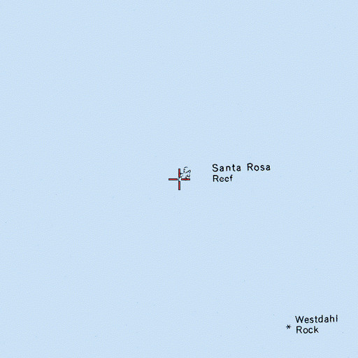 Topographic Map of Santa Rosa Reef, CA