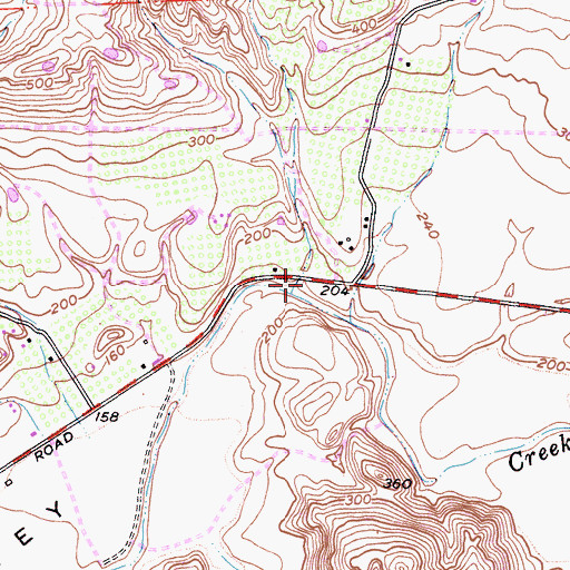 Topographic Map of Santa Rosa Valley, CA