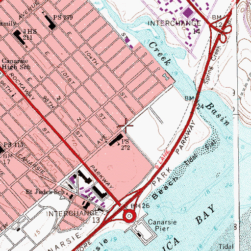 Topographic Map of Beulah Temple, NY