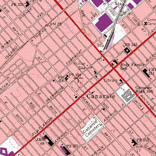 Topographic Map of Celestial Church of Christ, NY