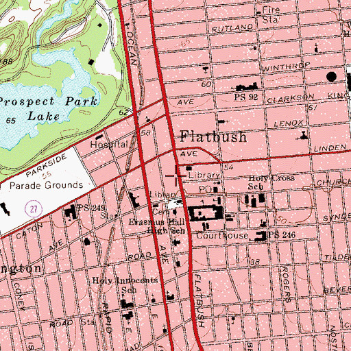 Topographic Map of Savoy Theatre (historical), NY