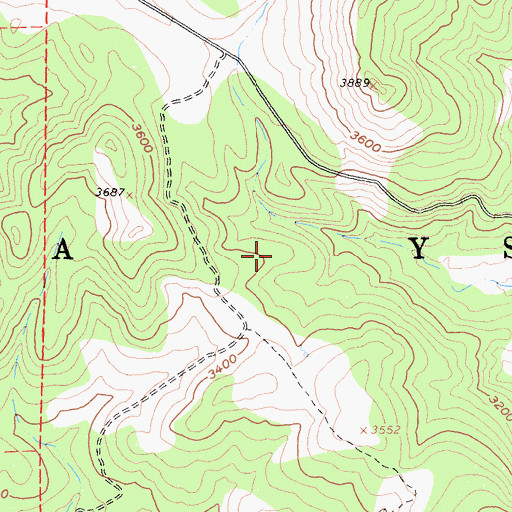 Topographic Map of Santa Ysabel, CA