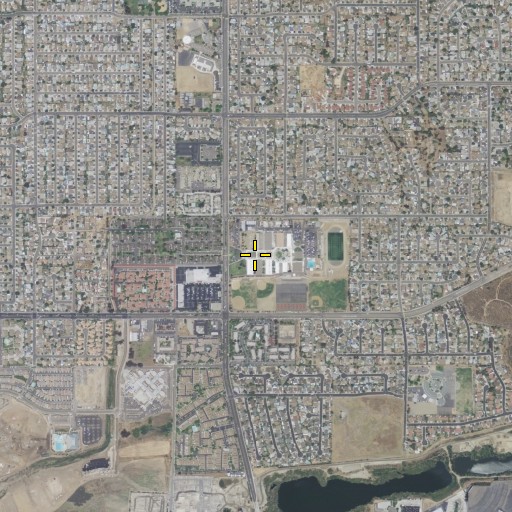 Aerial/Satellite Image of Santana High School, CA