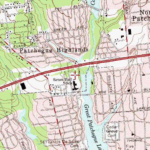 Topographic Map of Gregg Alfano Field, NY