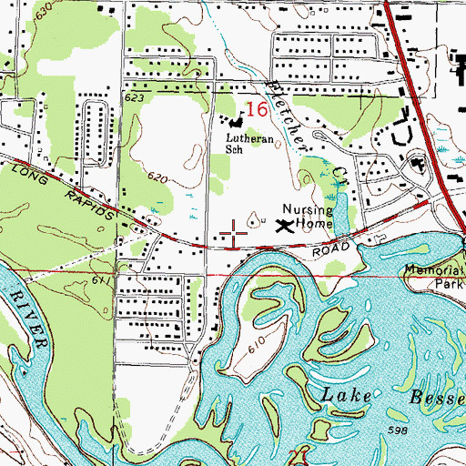 Topographic Map of Church of Jesus Christ of Latter Day Saints, MI