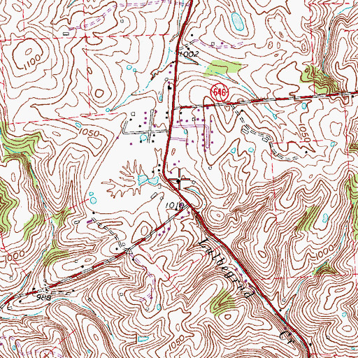 Topographic Map of Bogy-Chennault (historical), KY