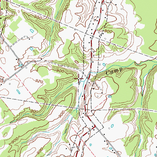 Topographic Map of C. F. Strance Mill (historical), KY