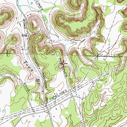 Topographic Map of Double Gate Hunt Club, KY