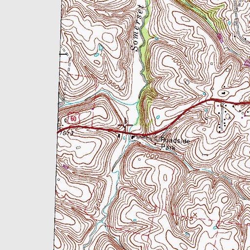 Topographic Map of Faith Church, KY