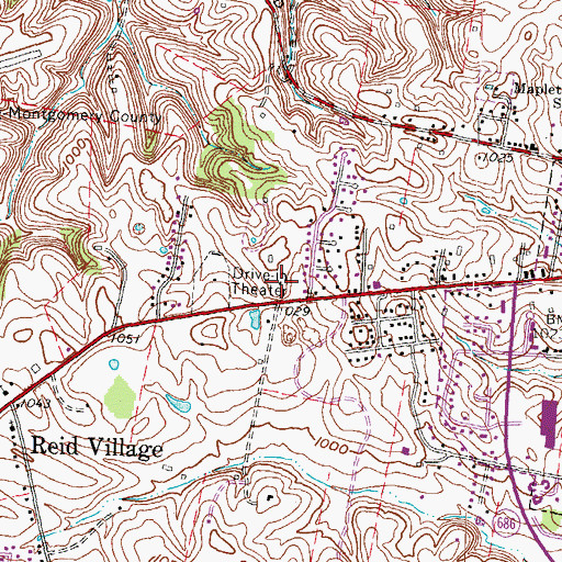 Topographic Map of Judy Drive Inn, KY