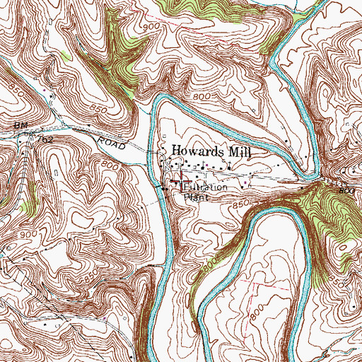 Topographic Map of Mount Sterling Water Plant, KY