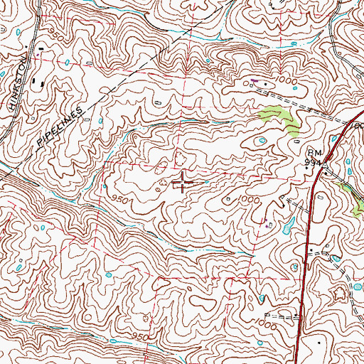 Topographic Map of Pine Hill (historical), KY
