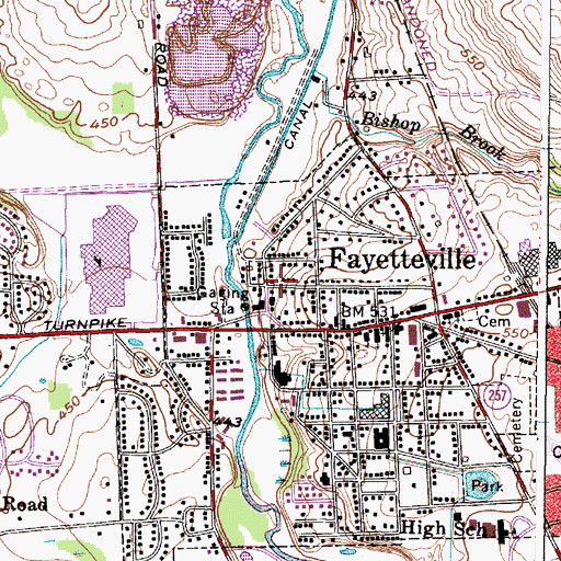 Topographic Map of Church of Jesus Christ of Latter Day Saints, NY