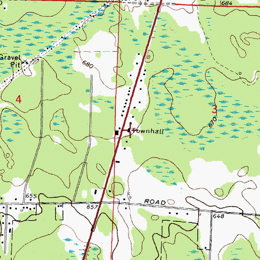 Topographic Map of Alpena Township Fire Department Northside Station, MI