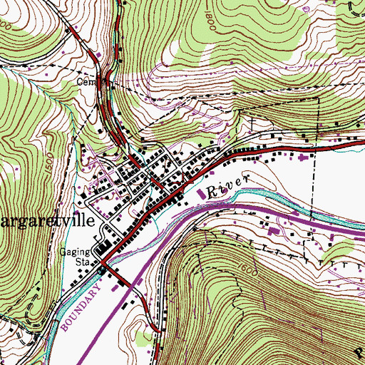 Topographic Map of Galli Curci Theatre, NY