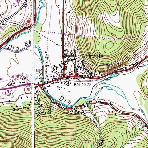 Topographic Map of Church of the Sacred Heart, NY