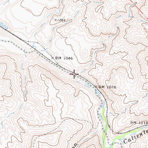 Topographic Map of Scraper Canyon, CA