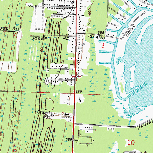 Topographic Map of Seventh Day Adventist Elementary School, MI